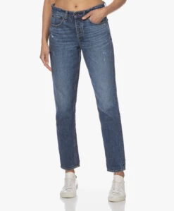 Rag & Bone Rosa Mid-Rise Boyfriend Jeans - Ash