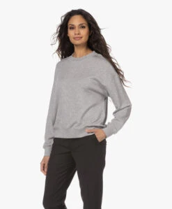 Filippa K Soft Sport Tencel Mix Sweatshirt - Lichtgrijs -Mode Kleding 230112 7b7e3e76 84c4 40c2 99a9 58576a52812c