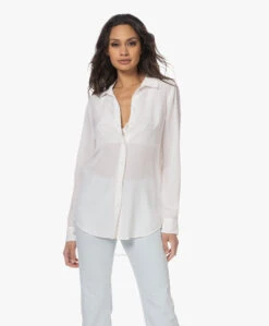 Equipment Essential Zijden Blouse - Wit -Mode Kleding 230118 3ab19f78 bdb7 4c46 8cba 19182f1b26a0