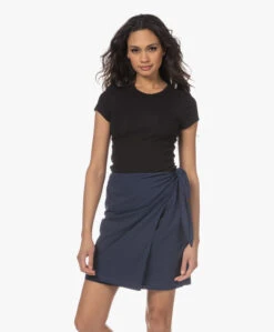 Filippa K Fine Rib Tee - Zwart -Mode Kleding 230118 da5d4085 1157 46b7 b704 9fd9db28308d