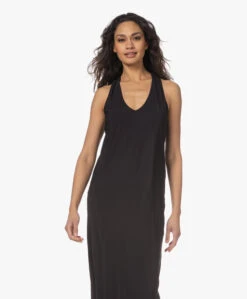 Japantky Ryos Mouwloze Travel Jersey Jurk - Diepzwart -Mode Kleding 230119 dfbb9715 a111 4b24 a6aa 5aaa4fd85d99