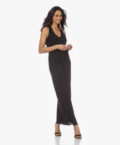 Japantky Ryos Mouwloze Travel Jersey Jurk - Diepzwart -Mode Kleding 230119 fcf5d42d b6f0 4b34 b0f5 eb940640538a