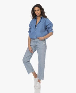 Filippa K Sammy Puur Katoenen Overhemd - Coral Blue -Mode Kleding 230125 2afd234a 0cf2 418c a052 af3a94b27286