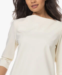 Studio .Ruig Thekla Tech Jersey Boothals T-Shirt - Crème -Mode Kleding 230125 2cdb866c 377e 4e1a bf65 a433b4182816