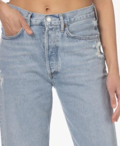 Agolde 90'S Cropped Jeans Met Rechte Pijpen - Nerve -Mode Kleding 230125 4471e9a7 8cb4 4aff b3d8 0b508c257411