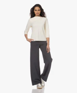 Studio .Ruig Thekla Tech Jersey Boothals T-Shirt - Crème -Mode Kleding 230125 5e3e6a86 959a 44a7 94c1 79f81e7c9362