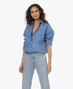 Filippa K Sammy Puur Katoenen Overhemd - Coral Blue -Mode Kleding 230125 6373639d ac7f 46b7 aaa0 ba9b4dd47eb4