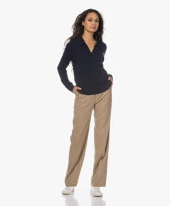 Closed Wol-Cashmere Gebreide Polo Trui - Dark Night -Mode Kleding 230125 74365e18 720b 49b0 bbee ddf4cd3f5adb