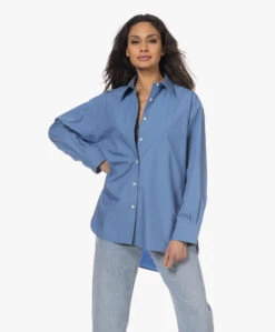 Filippa K Sammy Puur Katoenen Overhemd - Coral Blue -Mode Kleding 230125 b3e4fa8b 81ac 429c 8fd0 addd189201c0