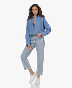 Filippa K Sammy Puur Katoenen Overhemd - Coral Blue -Mode Kleding 230125 ceebde9c b846 4d7b 8b5d 22e735007ea0