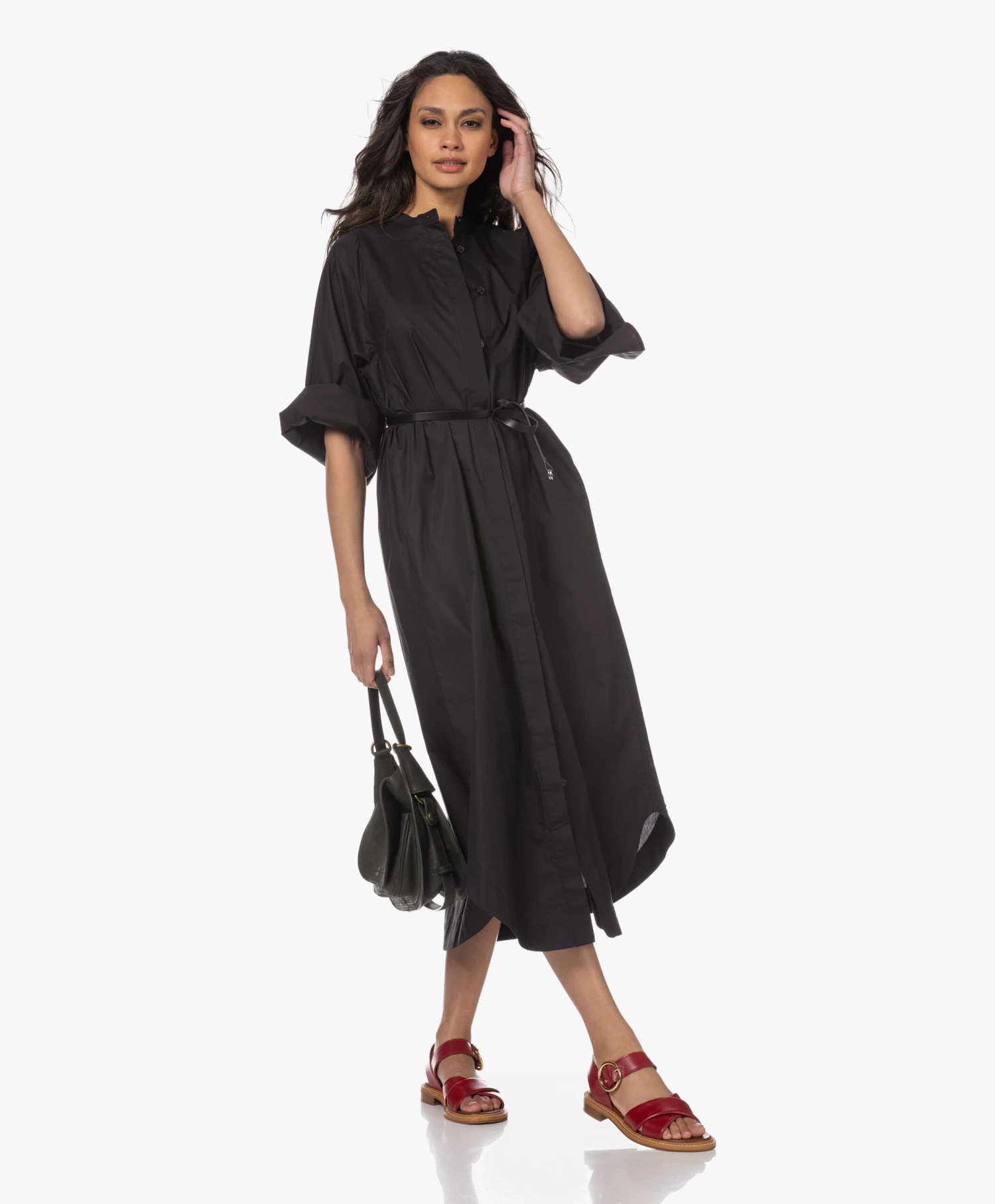 See By Chloé Lyna Kalfsleren Sandalen - Medium Rood 9 See By Chloé Lyna Kalfsleren Sandalen - Medium Rood - Afbeelding 9