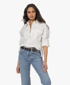 Anine Bing Travis Cropped Overhemd - Wit -Mode Kleding 230126 a518479f 1988 4e4a 8273 dc0182126774