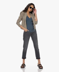 Denham Monroe Lg Girlfriend Fit Jeans - Grijs -Mode Kleding 230126 c4cc3699 0b0e 4f7c 9634 79cd19d6b256