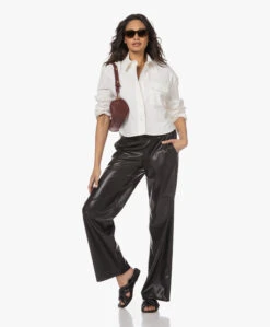 Anine Bing Travis Cropped Overhemd - Wit -Mode Kleding 230126 f97c159a 963b 40fd 93d1 a53d2afc1a54