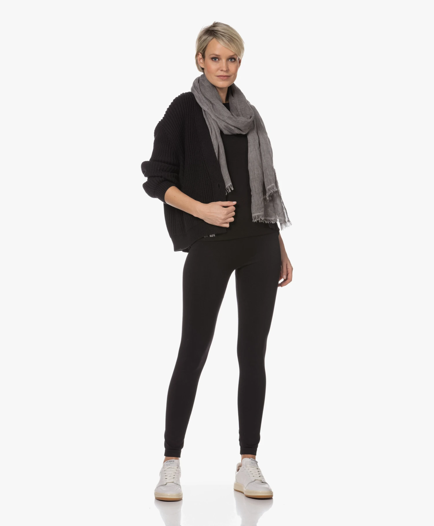 Closed Jersey Legging Met Hoge Taille - Zwart 6 Closed Jersey Legging Met Hoge Taille - Zwart - Afbeelding 6