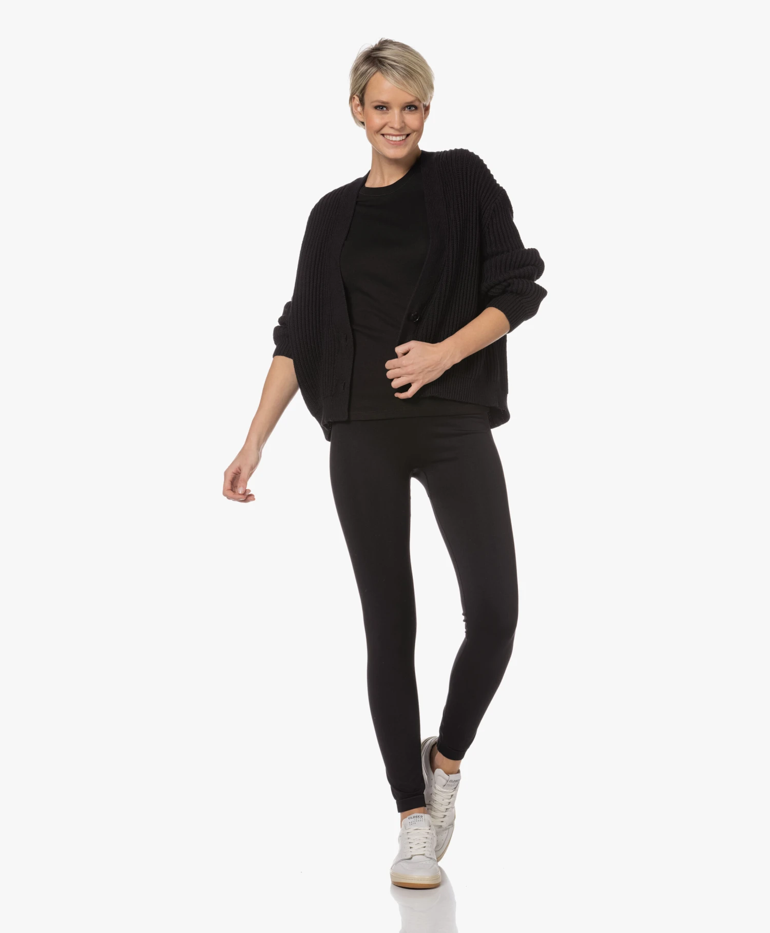 Closed Jersey Legging Met Hoge Taille - Zwart 3 Closed Jersey Legging Met Hoge Taille - Zwart - Afbeelding 3