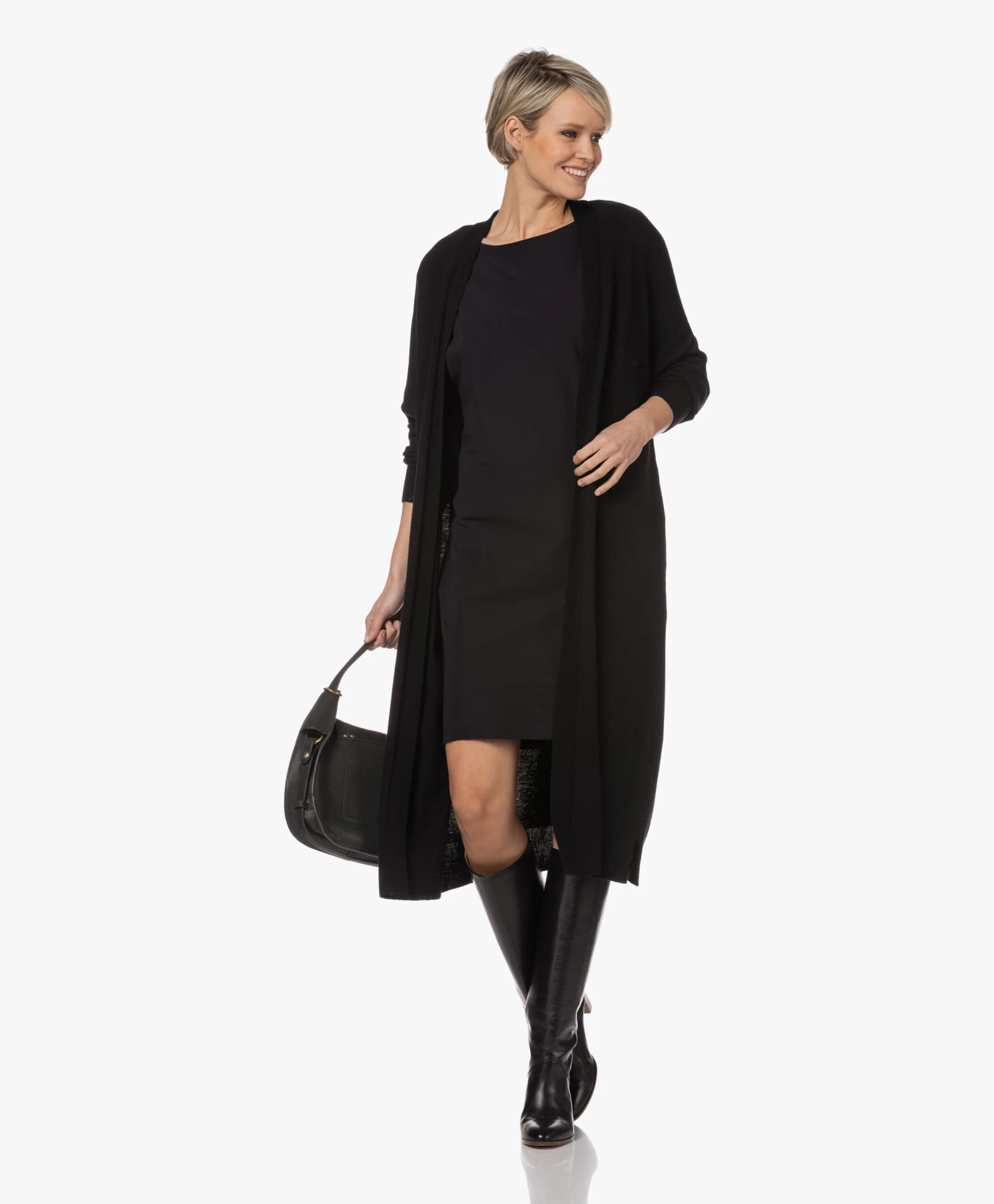 Vanessa Bruno Hoge Leren Laarzen - Zwart 2 Vanessa Bruno Hoge Leren Laarzen - Zwart - Afbeelding 2