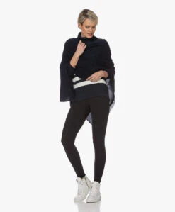 Plein Publique La Puck Gestreepte Wol-Cashmere Coltrui - Donkerblauw/Ivoor -Mode Kleding 230130 d2aa9ac6 4000 4109 afb3 e90289f26ba6