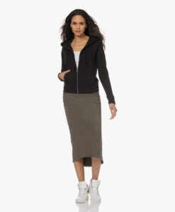 James Perse Aangerimpelde Jersey Midi Rok - Platoon -Mode Kleding 230201 93edd3d8 6268 42e2 869e f295bbcd4b7b