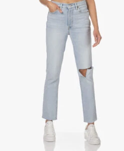 Re/Done 80S Slim Straight Ripped Jeans - Donna