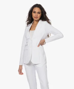 Japantky Yuu Getailleerde Blazer - Wit