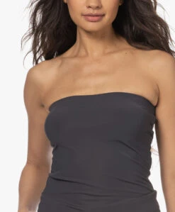 Japantky Bumpy Strapless Travel Jersey Top - Donkergrijs -Mode Kleding 230208 ff77f6ff e688 4121 a803 6f349fc8cb2c