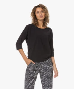 Japantky Nariko Light Travel Jersey T-Shirt - Diepzwart -Mode Kleding 230210 188a329f 3803 4a73 91e0 b5074f46ab87