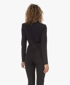 Japantky Yuuka Getailleerde Travel Jersey Blazer - Diepzwart -Mode Kleding 230210 1a18caef 1f3e 465b 9983 98da489537eb