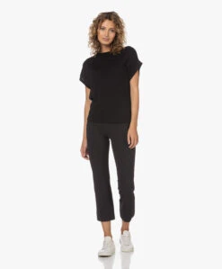 Sibin/Linnebjerg Ines Viscosemix Trui Met Kapmouwen - Zwart -Mode Kleding 230210 4c1a2a58 83bb 43b6 8e16 7575f518a91a