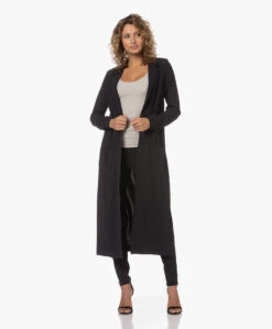 Japantky Quito Kuitlange Travel Jersey Blazer - Zwart