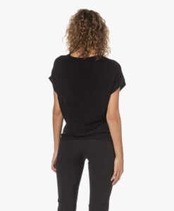 Sibin/Linnebjerg Ines Viscosemix Trui Met Kapmouwen - Zwart -Mode Kleding 230210 974871c7 322a 4903 85c3 3b252052c621