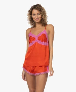 Love Stories Pandora Satijnen Top Met Kant - Rood -Mode Kleding 230210 98af62d0 072d 4670 aeee 8014ebd8d600