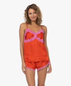 Love Stories Pandora Satijnen Top Met Kant - Rood -Mode Kleding 230210 d52cb89d 3866 4a90 9341 1b6940862558