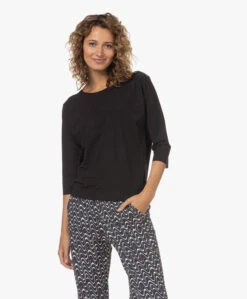 Japantky Nariko Light Travel Jersey T-Shirt - Diepzwart -Mode Kleding 230210 f9e888b7 9e9a 4a9b b97b 4ea62778234e