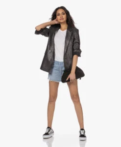 Agolde Drew Modal En Supima Katoenen T-Shirt - Wit -Mode Kleding 230213 e384194f e153 42e0 bc28 33398b5c8738