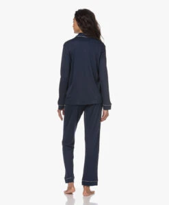 Hanro Natural Comfort Tencel Pyjamaset - Deep Navy -Mode Kleding 230213 e811bc6c ec03 493e abc8 619546765bd4