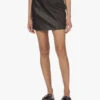 Enes Antwerp Shanna Leren Mini Rok - Zwart