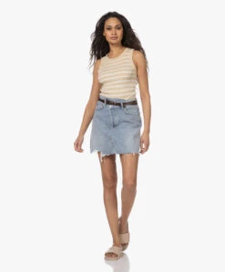 Agolde Criss Cross Denim Mini Rok - Symbol -Mode Kleding 230216 a7ef9546 a289 43c0 b435 c39f4fd019c3