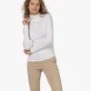 Majestic Filatures Viscose Soft Touch Jersey Colshirt - Wit