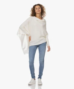 Gai+Lisva Amalie Wolmix Boothals Longsleeve - Off-White -Mode Kleding 230220 92502a59 35a2 4bd2 9410 30c3c50c70cb