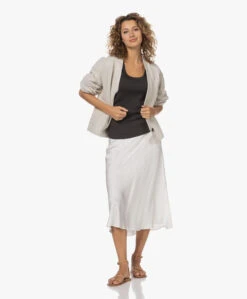 Resort Finest Frivo Satijnen Midi Rok - Ecru -Mode Kleding 230220 d90d627b 7ac7 44f9 b834 b07de2b8bb0a