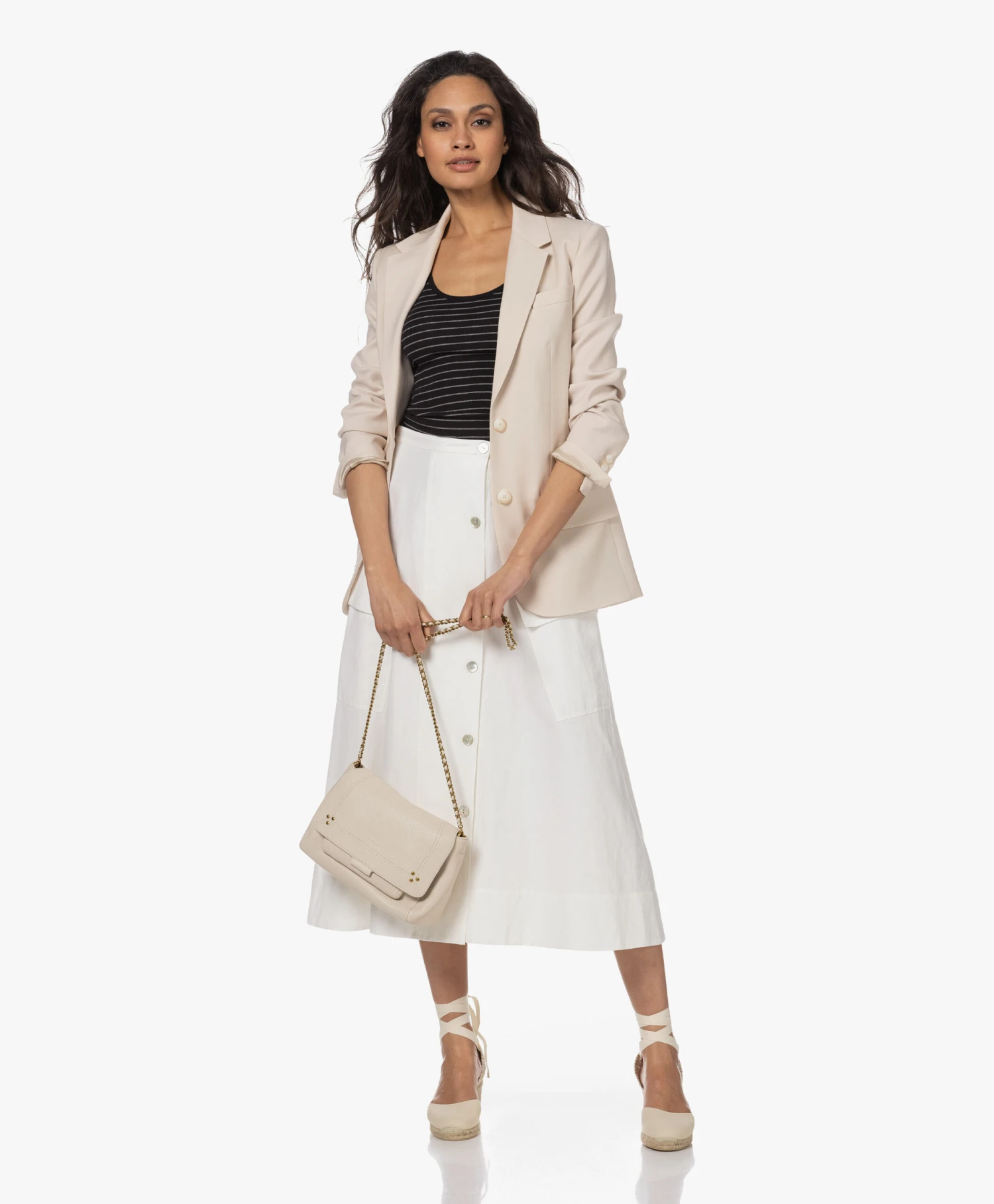 Castañer Carina 7Cm Canvas Sleehak Espadrilles - Ivoor 7 Castañer Carina 7Cm Canvas Sleehak Espadrilles - Ivoor - Afbeelding 7