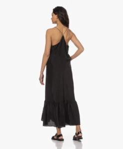 Pomandère Zijden Maxi Jurk - Zwart -Mode Kleding 230223 30967429 05fd 44ce a98e 93657f9bfc6b