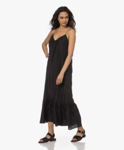 Pomandère Zijden Maxi Jurk - Zwart -Mode Kleding 230223 ad8c8296 44ea 4fcc a141 9a592747ef6e
