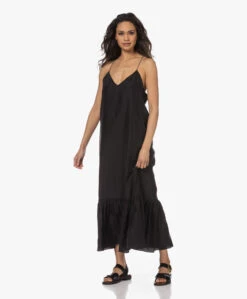 Pomandère Zijden Maxi Jurk - Zwart -Mode Kleding 230223 e37ae81c cc7c 4d9e 82b8 1edcfa75267f