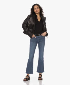 Majestic Filatures Splithals Jersey Blouse - Zwart -Mode Kleding 230228 057dedf6 c09b 4cad 8bf3 209316b7941e