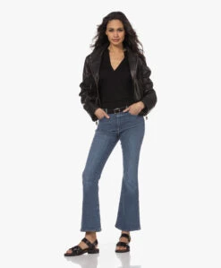 Majestic Filatures Splithals Jersey Blouse - Zwart -Mode Kleding 230228 b1453a4d 938b 4be7 9101 dbe7e11e27f0