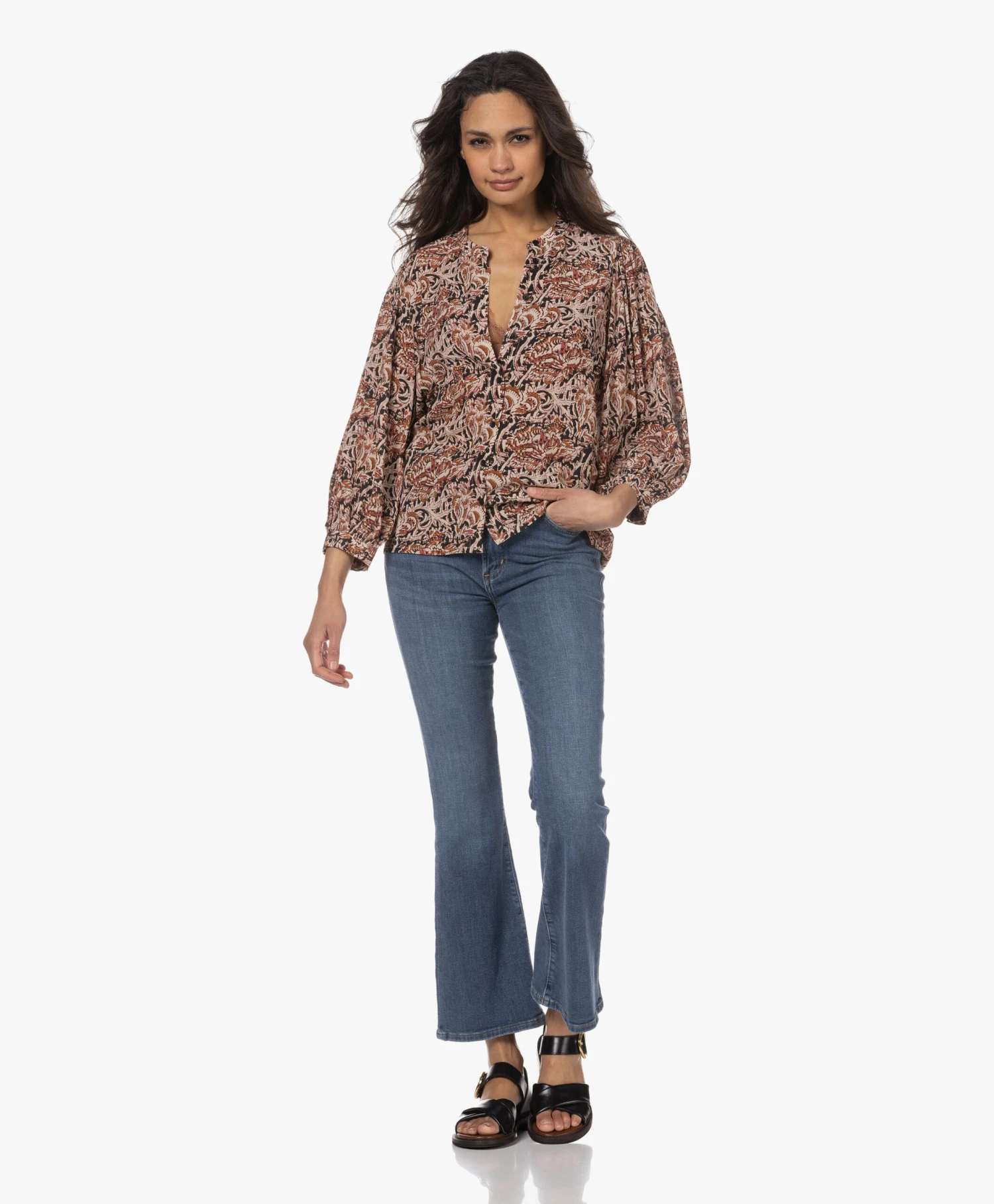 Citizens Of Humanity Lilah Kick Flare Stretch Jeans - Lawless 12 Citizens Of Humanity Lilah Kick Flare Stretch Jeans - Lawless - Afbeelding 12