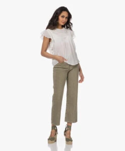 Castañer Clarina Raw Edge Sleehak Espadrilles - Olive -Mode Kleding 230228 ea6f884b 4970 45c5 8651 42cc91b4b6b0