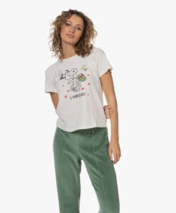 Re/Done Classic L'Amour Snoopy Print T-Shirt - Vintage White -Mode Kleding 230301 3b0c3408 cd8f 424b b724 8d2384fb6a85